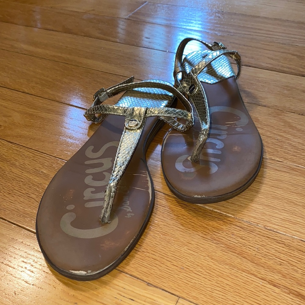 Circus Gold Strappy Sandals